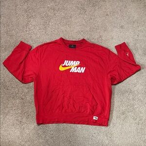 Red Jumpman Sweatshirt